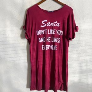 Christmas T-Shirt Dress 🎄🎅